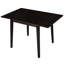 Table de salle à manger rectangulaire avec pieds en bois d'hévéa, extensible de 29 à 45 po, espace pour les petits espaces, capacité de poids de 250 lb, salon de conception moderne, cuisine, espace-372144918