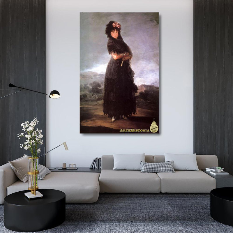 Portrait de Mariana Waldstein, H 48 po x l 31 po