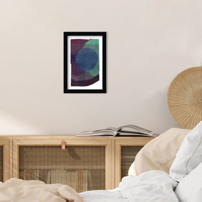 «Interwoven Hues» par Grieco, impression sur bois encadrée