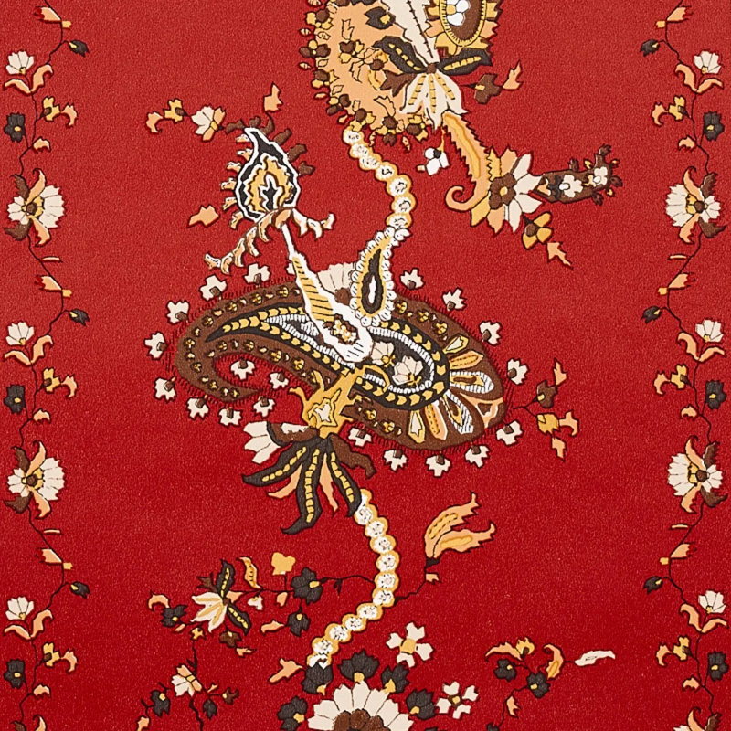 Elena Paisley Stripe Wallpaper, Pompeii