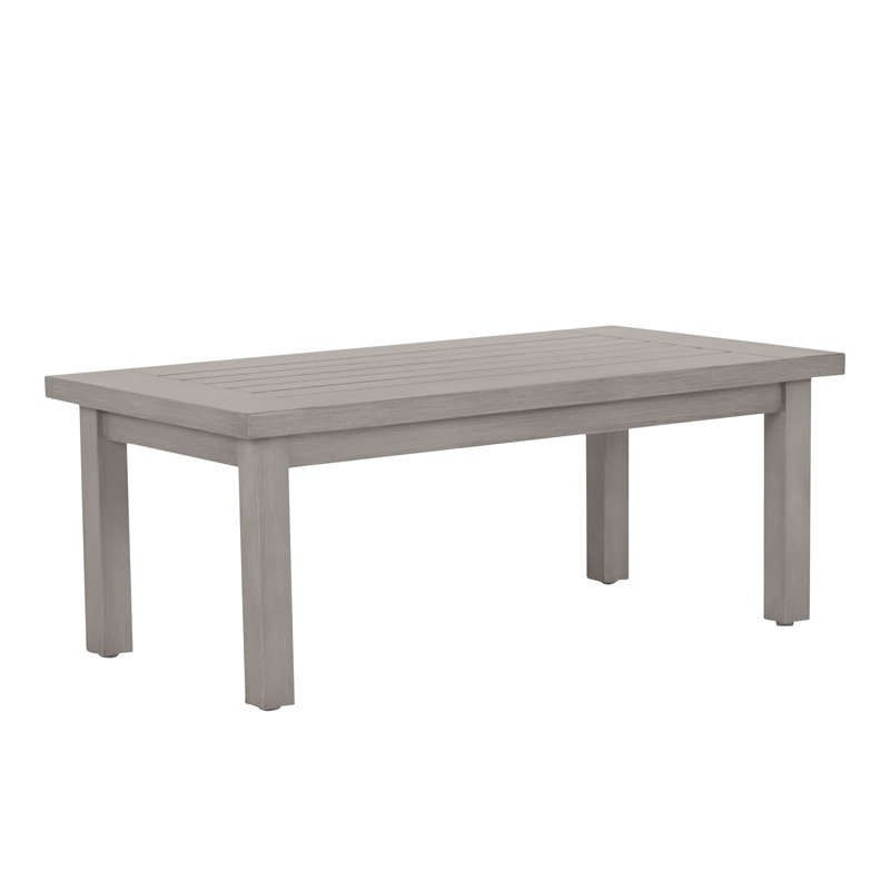 Club Aluminum Rectangular Coffee Table - Oyster, Oyster