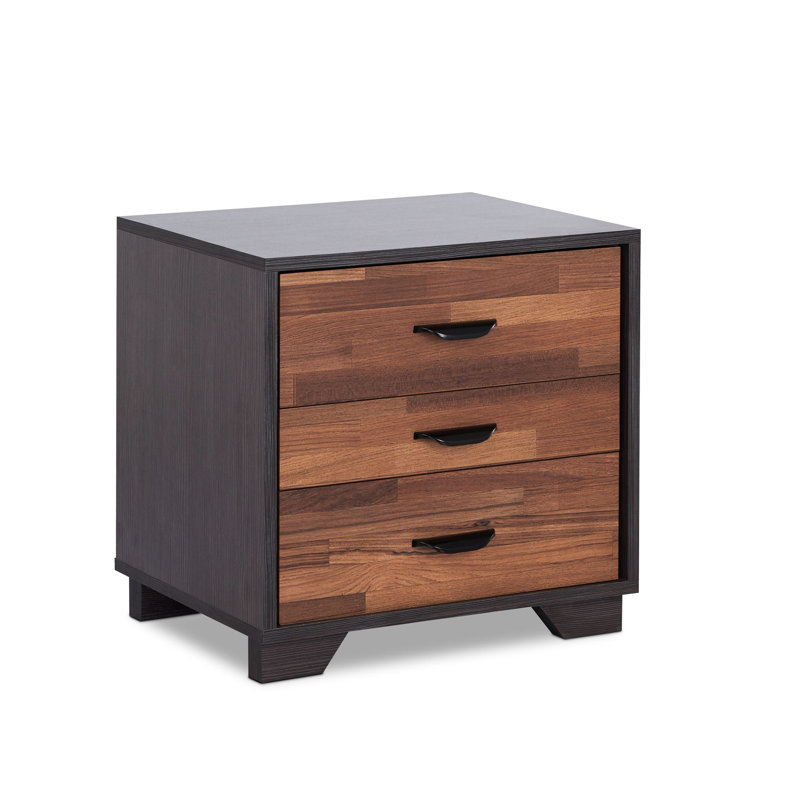 Table d'appoint en noyer avec finition et rangement