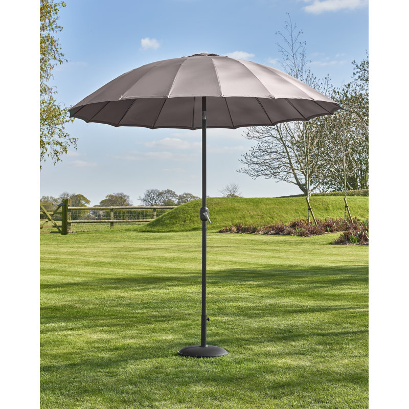 Quiana 250cm Market Parasol, Brown