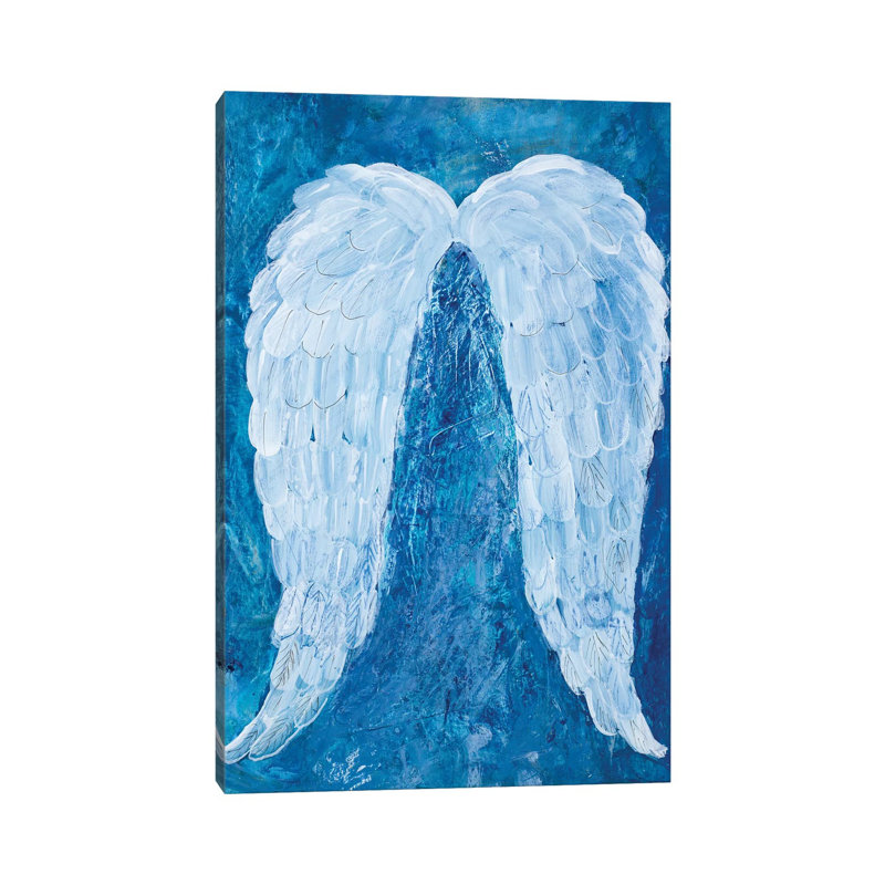«Angel Wings» par Robin Maria, reproduction d'art sur toile tendue, H 12 po x l 8 po x P 0,75 po