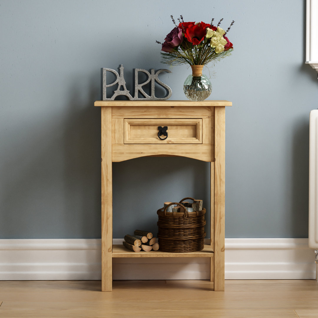 Achiles 1 Drawer Solid Wood Console Table for Hallway & Living Room Furniture