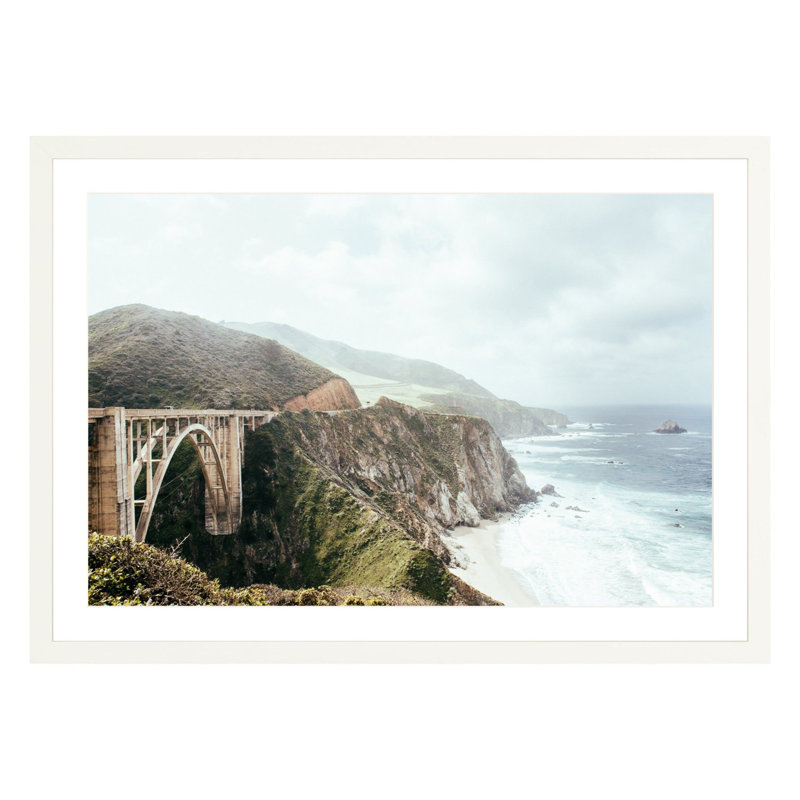 Bixby Bridge by Amanda Anderson, White, 16" H x 24" W x 2.25" D