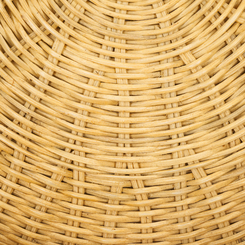 Bungalo Elephant Rattan Storage Accent Table, Natural