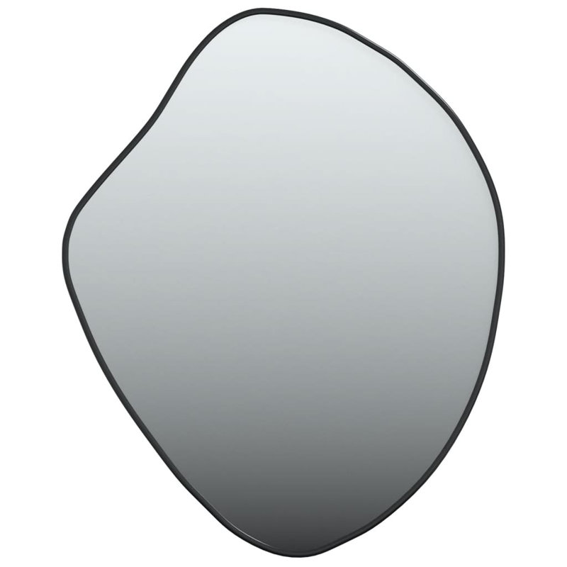 Olle Free Form Wall Mirror, 50cm x 40cm, Black