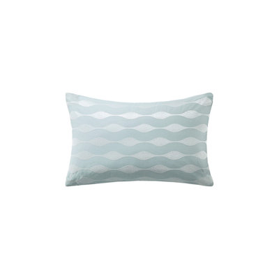 Oblong coussin bleu 12 po x 20 po