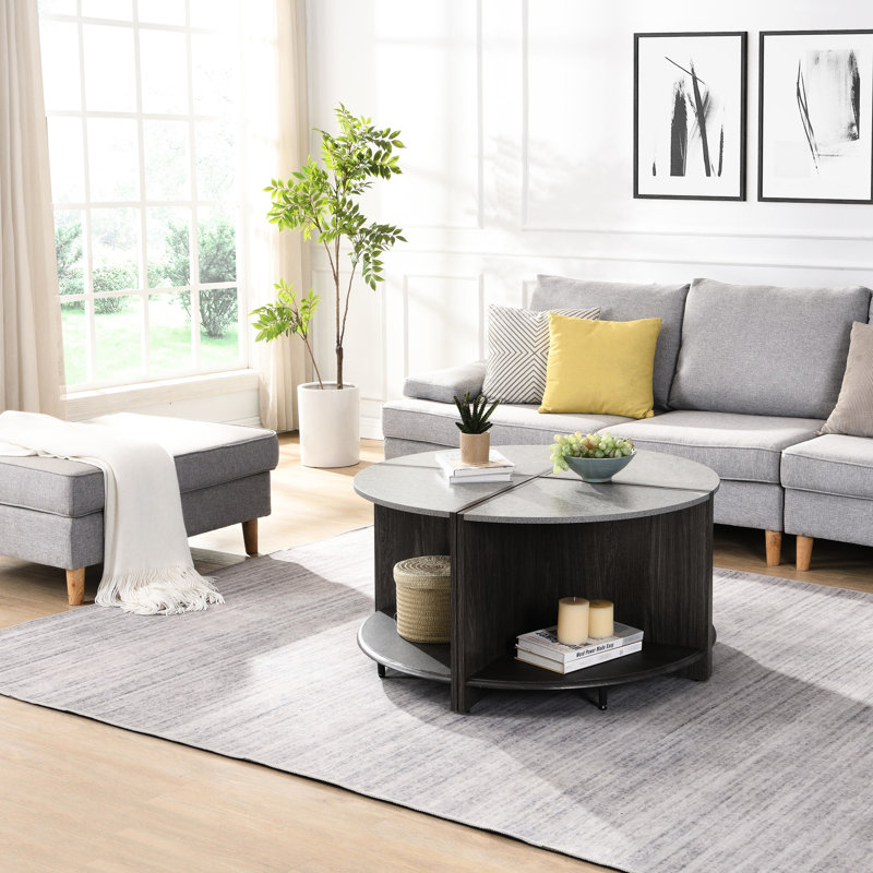 Café industriel gris - 4 pièces, 2 rangements, s'adapte à divers styles de décoration intérieure, de finition, pour le salon et le jardin