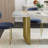 Mumbai 63'' Sintered Stone Dining Table
