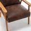 Fauteuil de style moderne Mid-Century de 25,38 po de largeur, brun-429749295