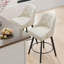 Élégant tabouret de bar pivotant à 360 ° de conception élégante avec coussin moelleux et fabrication robuste-929424373-929424371
