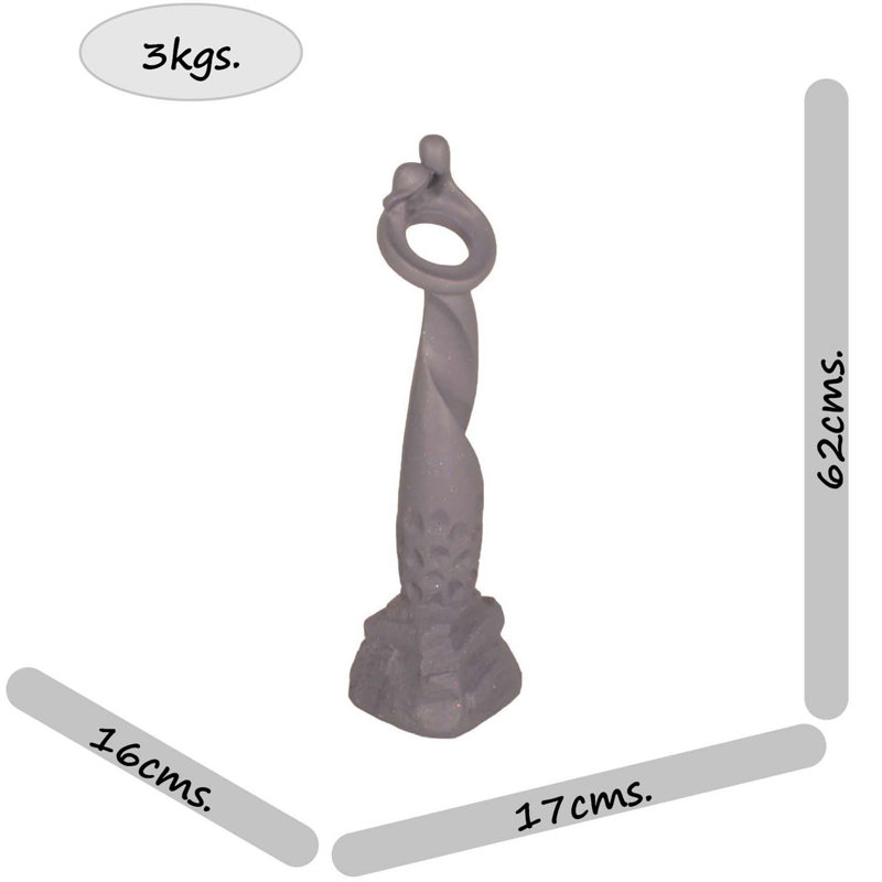 Sonnerberg ROMANTIC TWIST 62cm Ebony Effect, Grey Shimmer