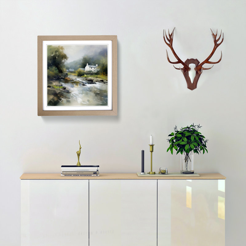 Wales Impressionism No.3 - Framed Print, Oak