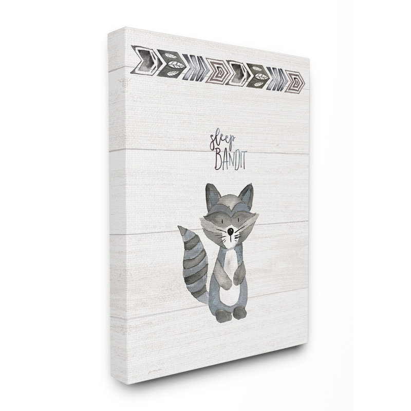 Art sur toile sleep bandit Farrel, H 20 po x l 16 po x P 1,5 po