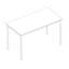 Bureau d'ordinateur PERAStudy, bureau d'écriture, table de salle à manger, rustique et anthracite, structure en métal, 4 pieds en métal