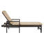Chaise longue inclinable avec coussin Bourneville