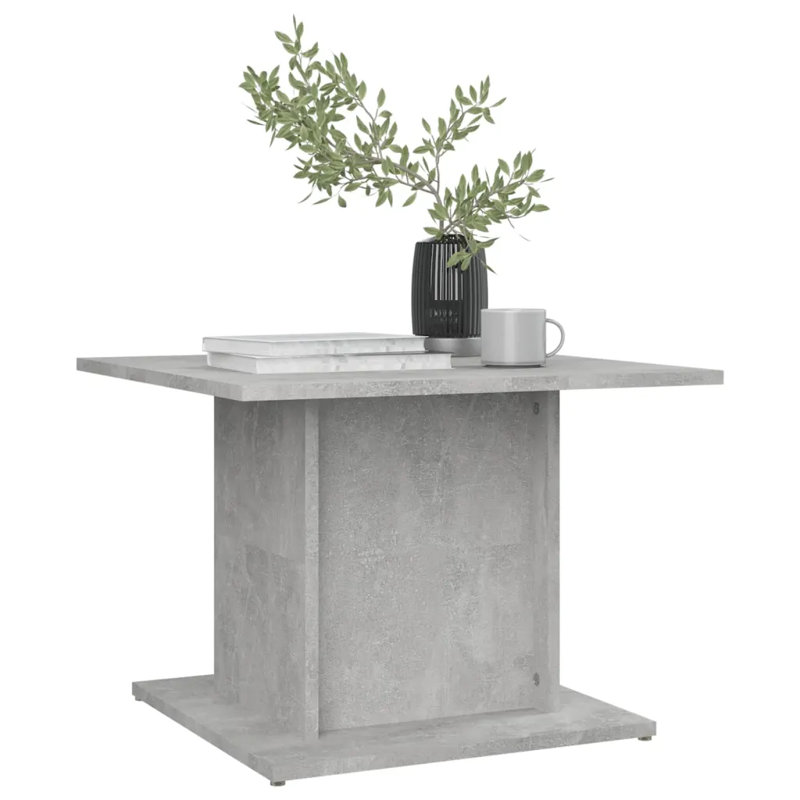Coffee Table 55.5x55.5x40 cm Engineered Wood, Concrete Grey