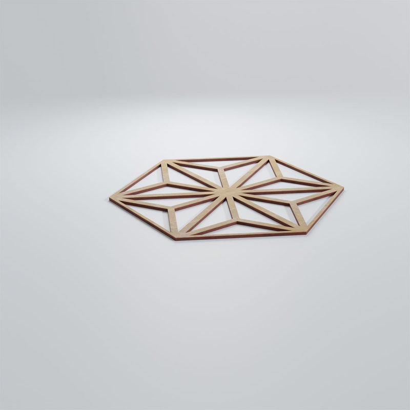 Panneaux muraux décoratifs en bois Hampton, Bouleau, H 17 3/4 po x l 15 3/8 po x P 1/4 po