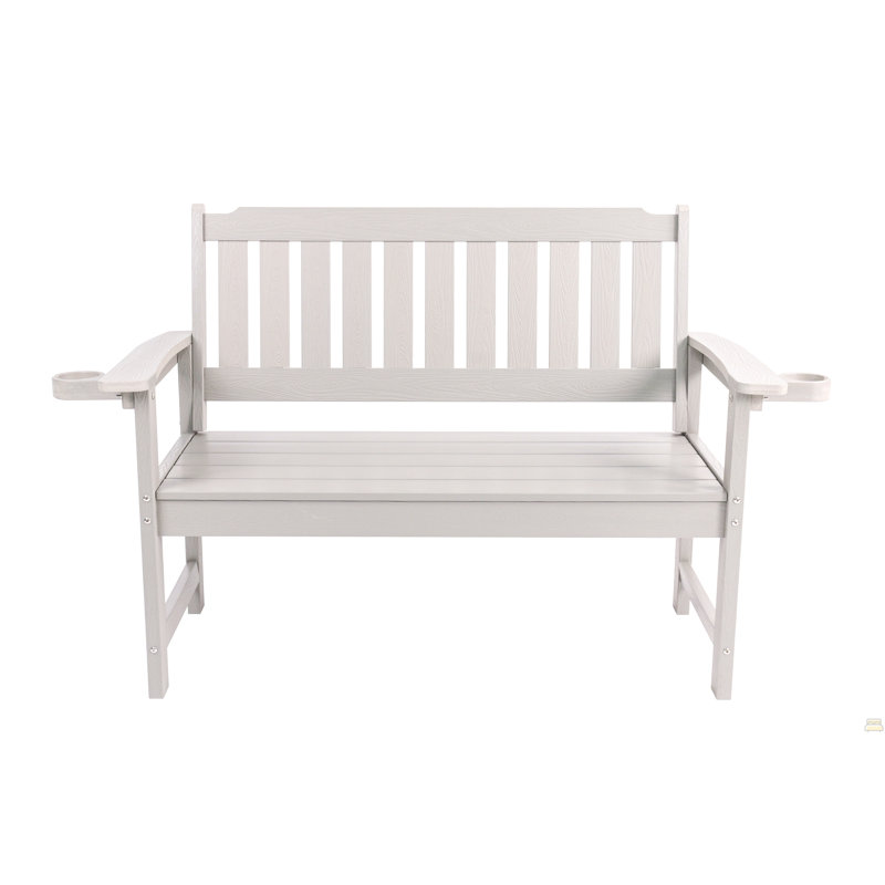 Bench Environmentally Friendly And Recyclable, Light Gray