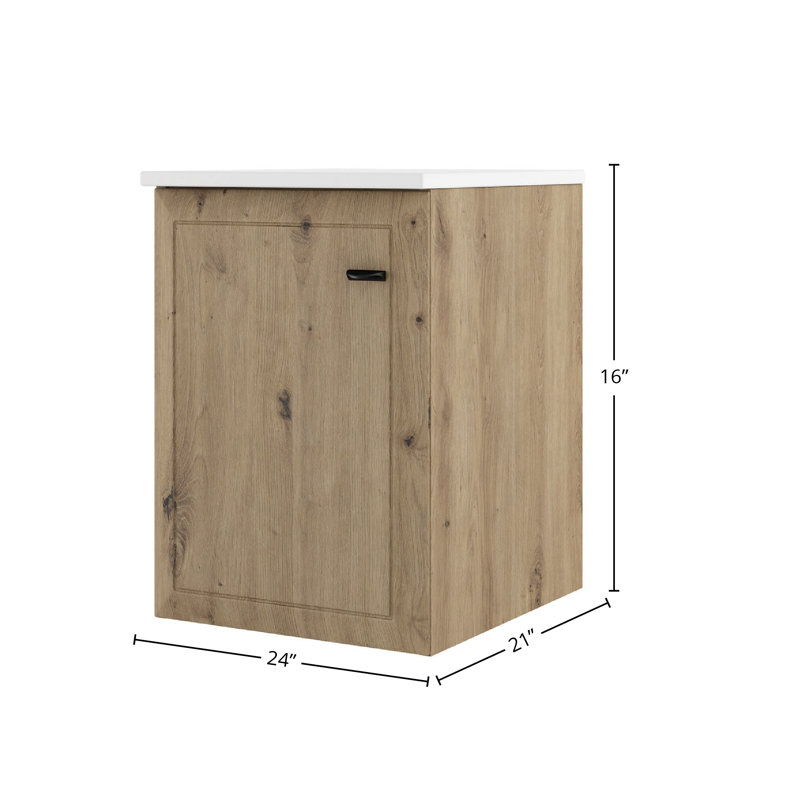 Armoire latérale inférieure 1 porte Gosman, Naturel
