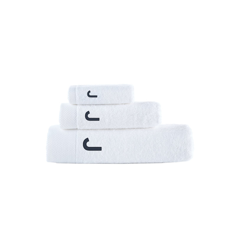 Dierks 3 pcs Towel Set, J, White