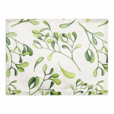 Poly Twill Floral Rectangle Placemat