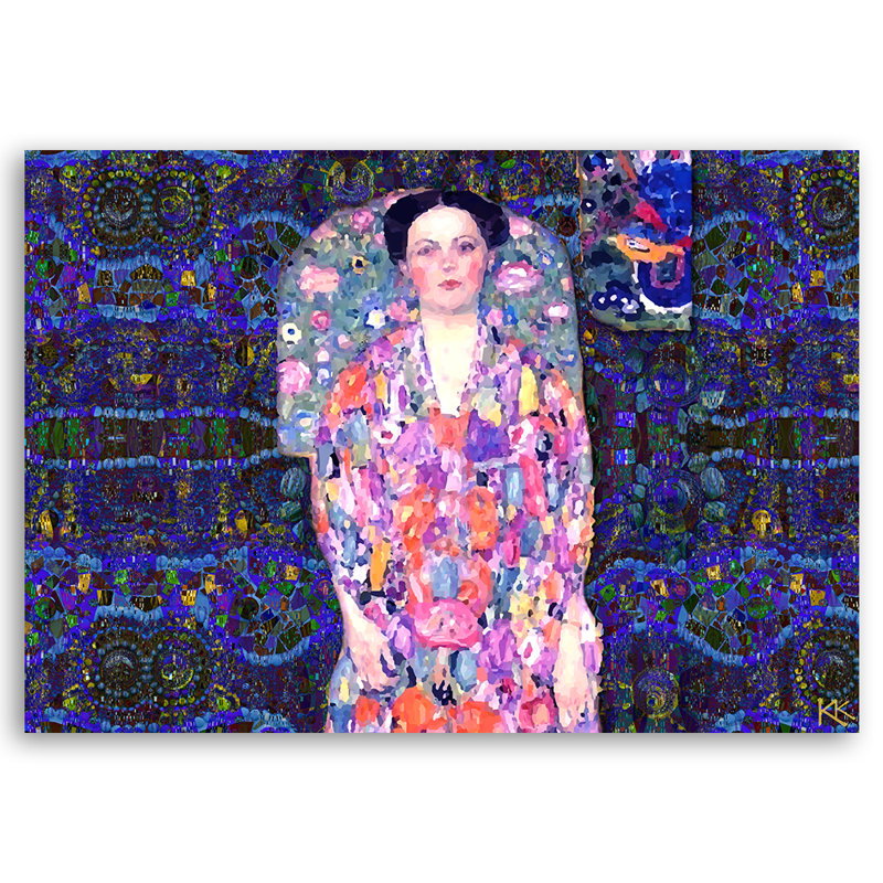 Portrait Of Eugenia Primavesi Klimt - No Frame Print on Canvas, 70cm H x 100cm W