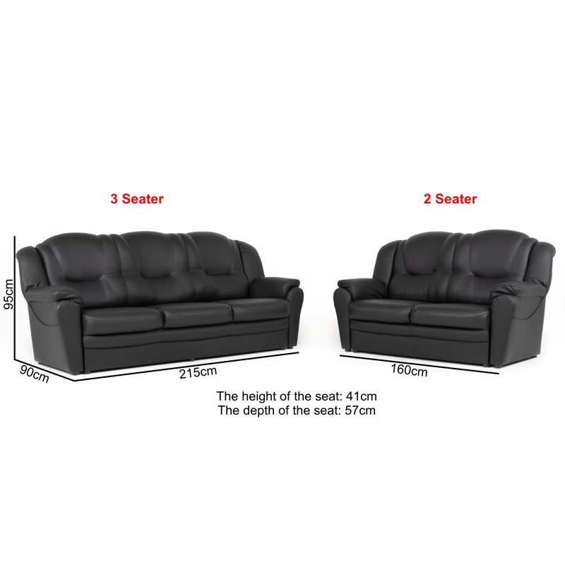 3+2 Sofa Set Faux Leather