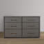 Vienna 6 Drawer Dresser, Darkwash Ash With Acrylic