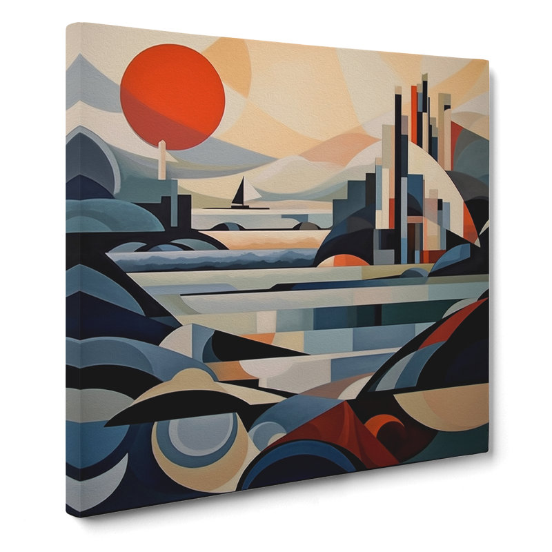 Seascape Constructivism No.3 - No Frame Print, 50cm H x 50cm W x 3cm D