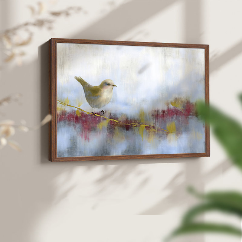 Chirstmas Art-CDXCVI -Framed Print - Restickable, H 22 po x l 28 po, Noyer