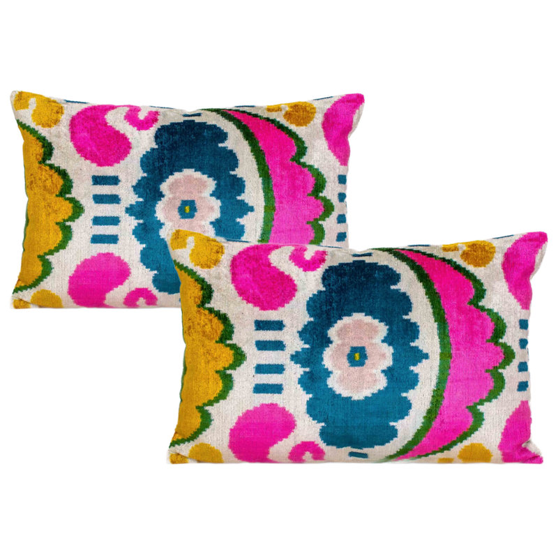 Velvet Lumbar Pillow Cover & Insert