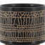 S / 2 5/8 "GLACE GLACÉE AVEC SUPPORT, NOIR