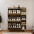 Shoe Organizer with Mulit Storage Space and Hooks for Hallway-105504001