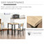 HOMCOM 3 Pieces Modern Dining Table Set for 2 Space Saving-115827255