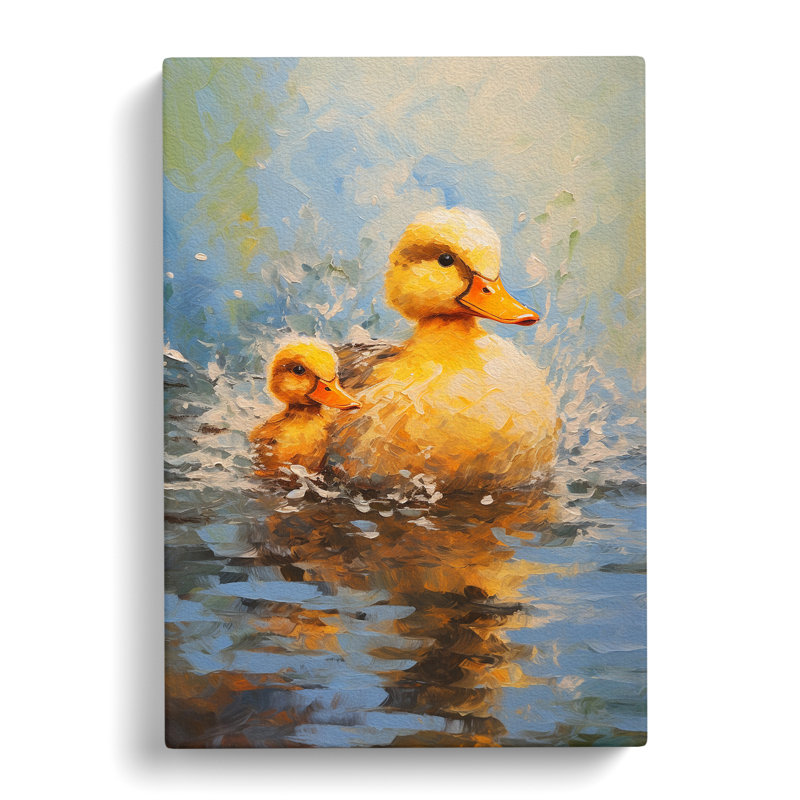 Duck Impressionism No.2 - Print, 76cm H x 50cm W x 3cm D