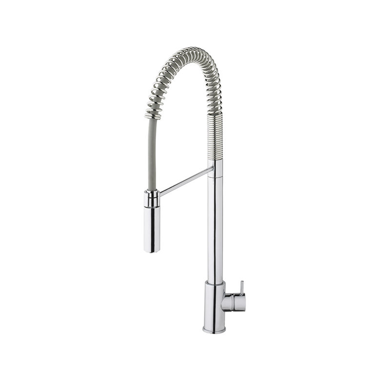 Flow Pull Down Single Handle Kitchen Faucet with Side Spray