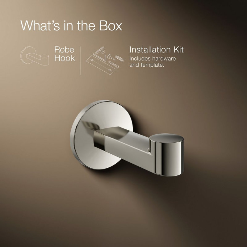 Components™ Robe Hook, Polished Nickel