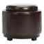 Repose-pieds rond avec rangement en faux cuir 19 po Maiden-1617195775