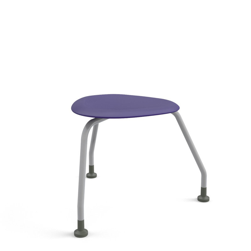 Fauteuil 360 3 pieds sans dossier, patins, Marine