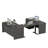 106.3'' Height Adjustable U-Shaped Executive Desk with File Cabinets-111595853