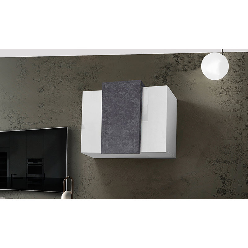 Jibberding Standard Wall Cabinet, White/Black