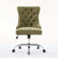 Chaise de bureau moderne rembourrée et capitonnée à boutons avec base en métal-2124249783-2124249784-2124249785