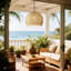 Luminaire suspendu 13 po Boho Tropical Coastal
