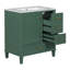 Ensemble de meuble-lavabo moderne 30 po avec lavabo 30 po, ensemble de rangement pour salle de bain avec porte à fermeture douce et 3 tiroirs, structure en bois massif-2088683579-2088683572