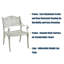 Chaise d'extérieur pour l'extérieur en fonte d'aluminium-86640765