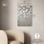 Art floral élégant sur toile de jardin gris argenté par Art Remedy-104627686-104627691