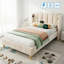 Upholstered Single (3') Velvet Bed-1191797164